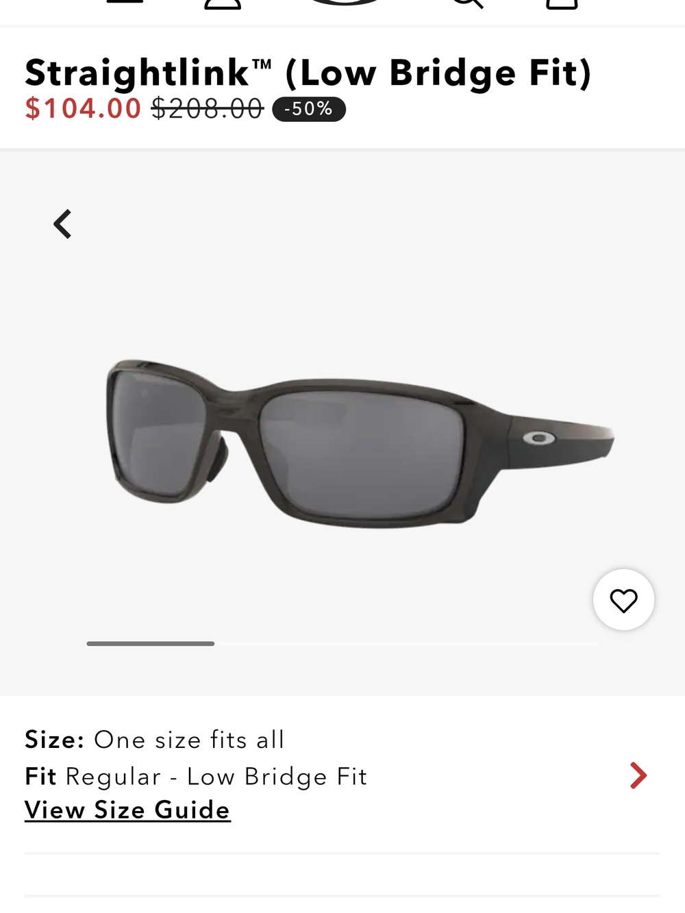 Oakley Straightlink Men's Sunglasses — Black Frame, Gray Lenses